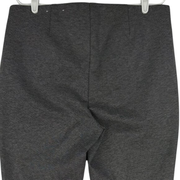 Chicos Women's Pull-on Elastic Waist Faux Pockets Pin Print Black/Gray Pants 14R - Picture 4 of 10